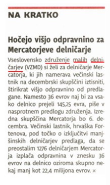 DNEVNIK NA KRATKO MERCATOR 16 11 2021