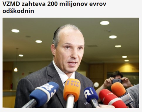 DNEVNIK VZMD zahteva 200 milij