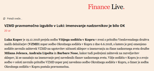 FINANCE 19.12.2018