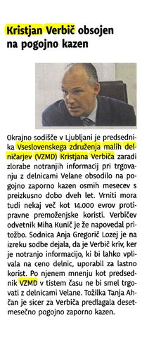 Kristjan Verbic obsojen na pogojno kazen