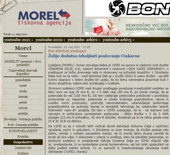 MOREL CINKARNA 11 5 2021