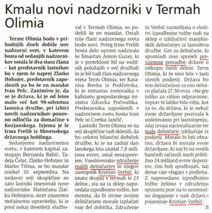 NOVI TEDNIK TERME OLIMIA 2 9 2021
