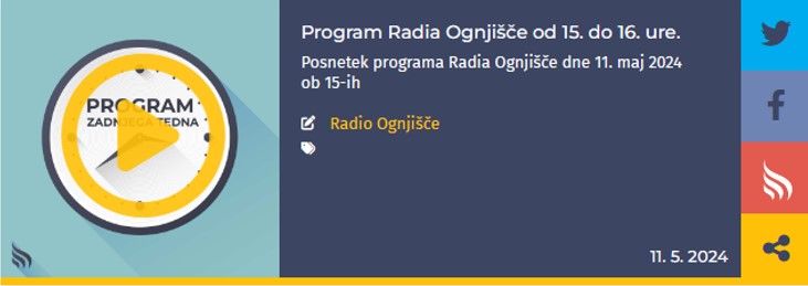 RADIO OGNJISCE ODSKODNINE ZA BANCNE RAZLASCENCE