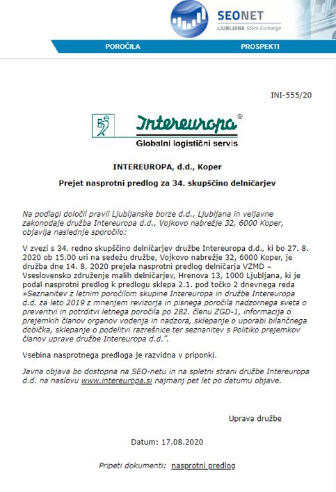 SEONET INTEREUROPA NP 17 8 2020