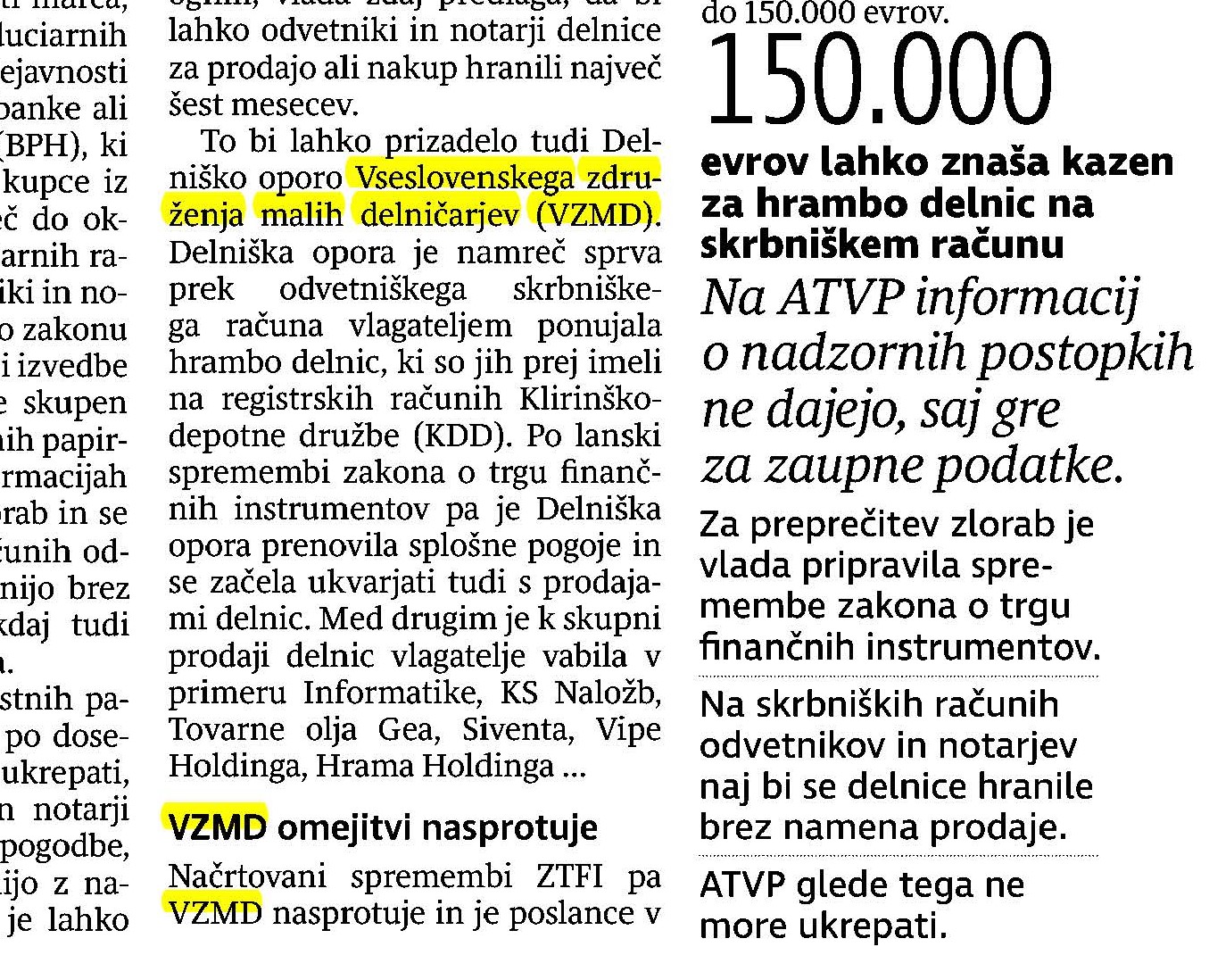 S časovno omejitvijo nad zlorabo skrbniških računov Page 1