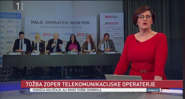 TV SLOVENIJA1 TOZBA TELEKOMUNIKACIJSKE OPERATERJE