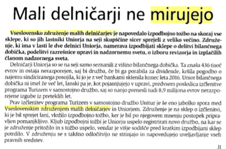 Unior 14.6.2018