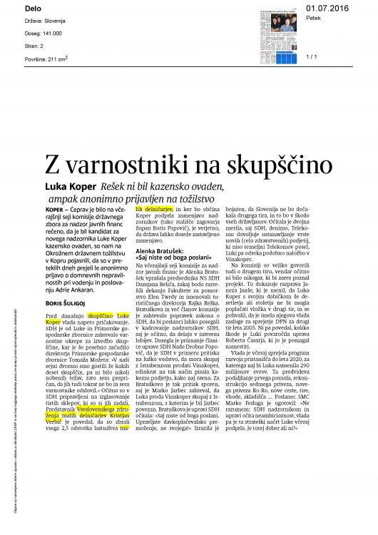 Z varnostniki na skupscino