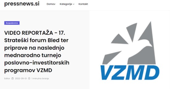 pressnews 17.strateški forum Bled