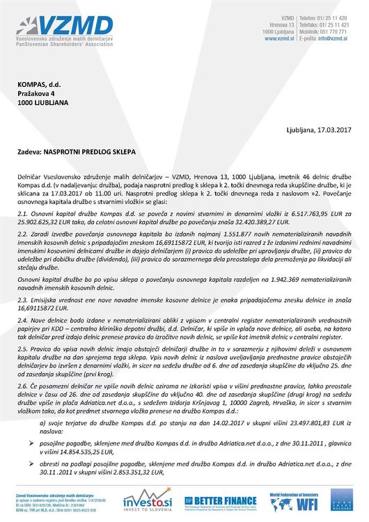 Nasprotni predlog VZMD zoper Izkljucitev prednostne pravice17032017 Page 1