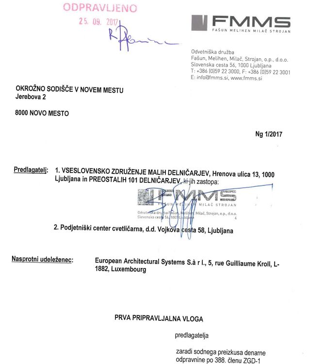 VZMD EUROPEAN ARHITECTUAL SYSTEM 1. pripravljalna vloga 25.09. Page 1