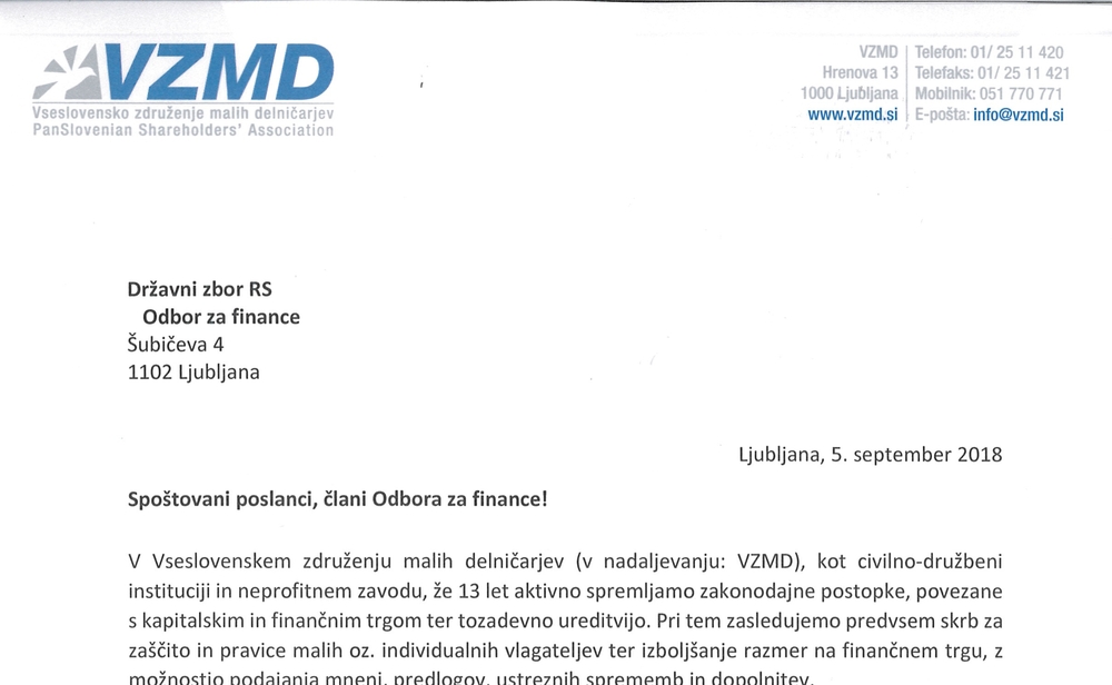 Vprašanja VZMD kandidatu za finančnega ministra RS Page 1