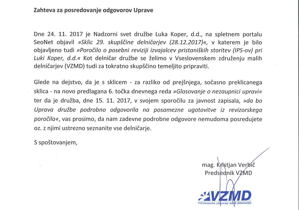 dopis Luka Koper 27112017