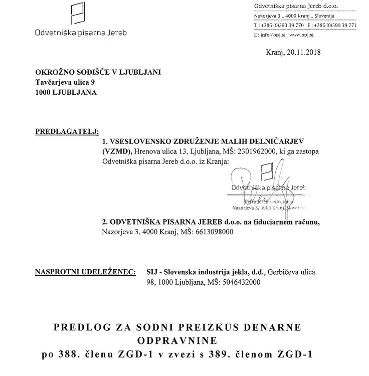 predlog za določitev primerne denarne odpravnine PERUTNINA PTUJ Page 1